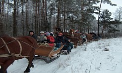 Najpierw kulig potem bania. Ruska bania…