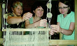 Utkaj wspomnienia na krośnie w muzeum